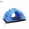 Пеший туризм 3-4 человека купола попа шатров вверх, автоматический открытый шатер двойного слоя с крылечком